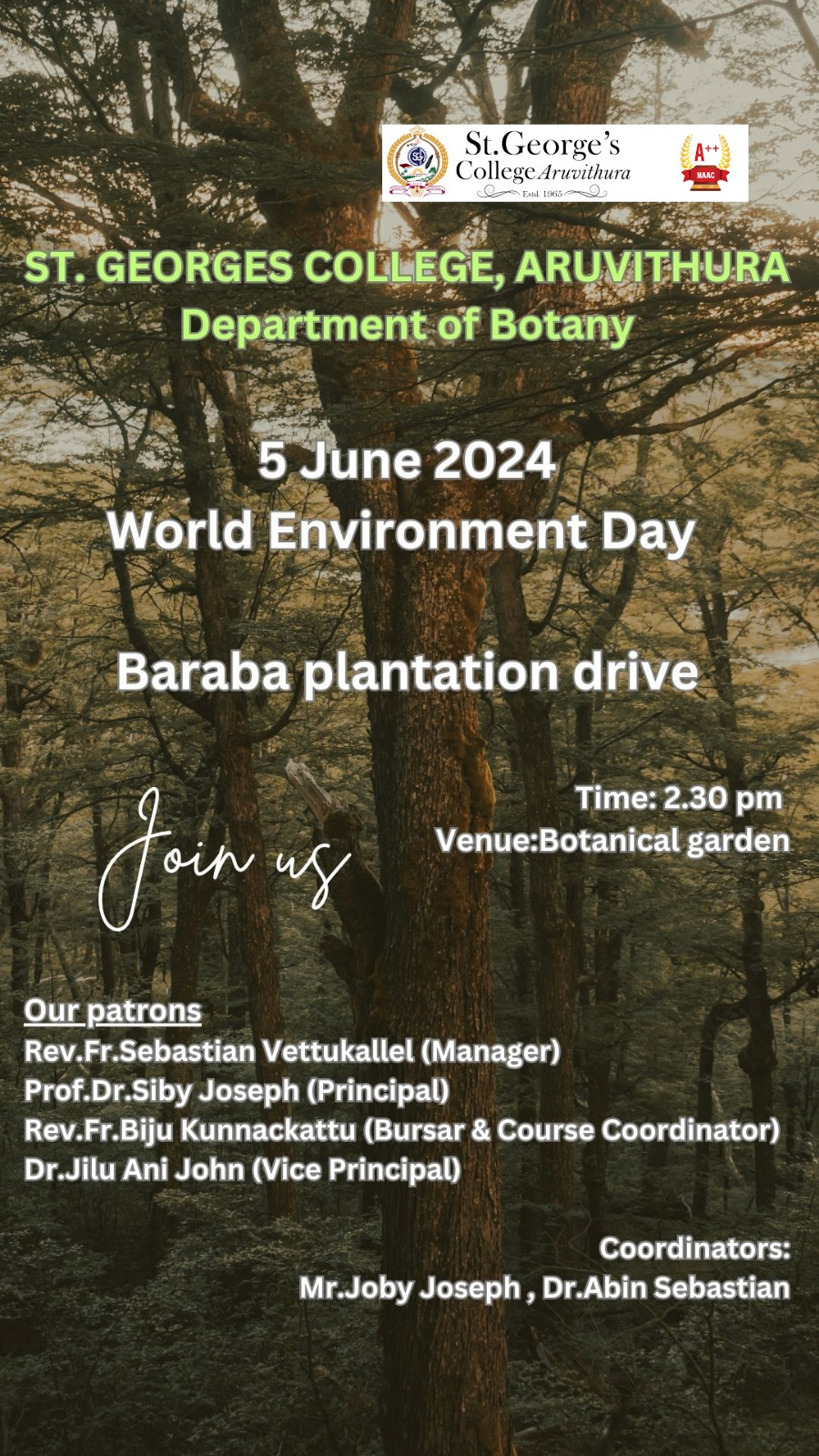 Baraba Plantation Drive - Department of Botany